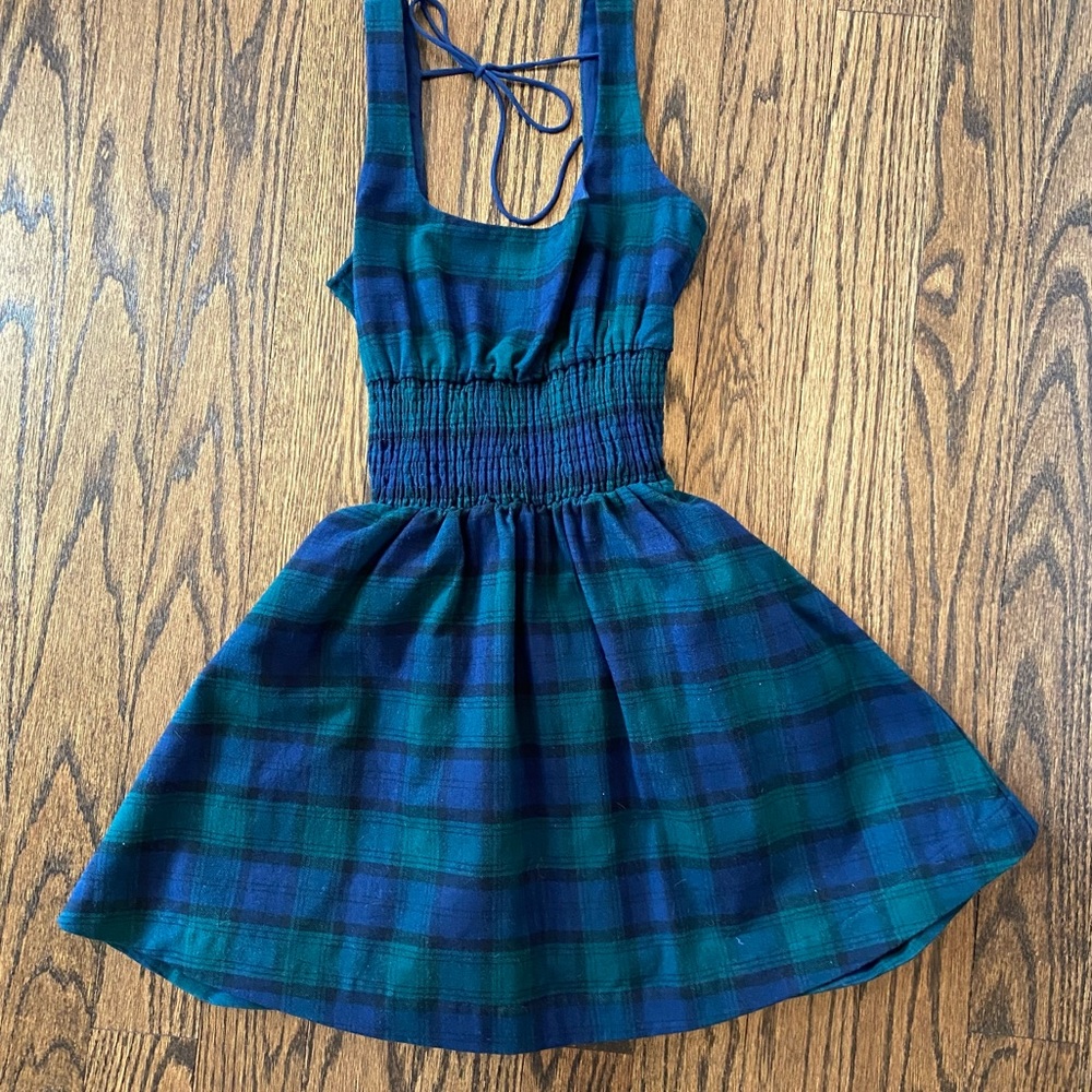 Hill House Cher Dress in Stewart Plaid S